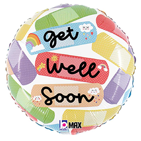 Cheerful Get Well Bandaids +$6