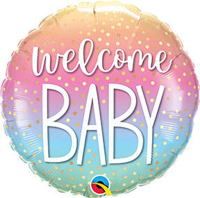 Welcome Baby Confetti Dots +$5