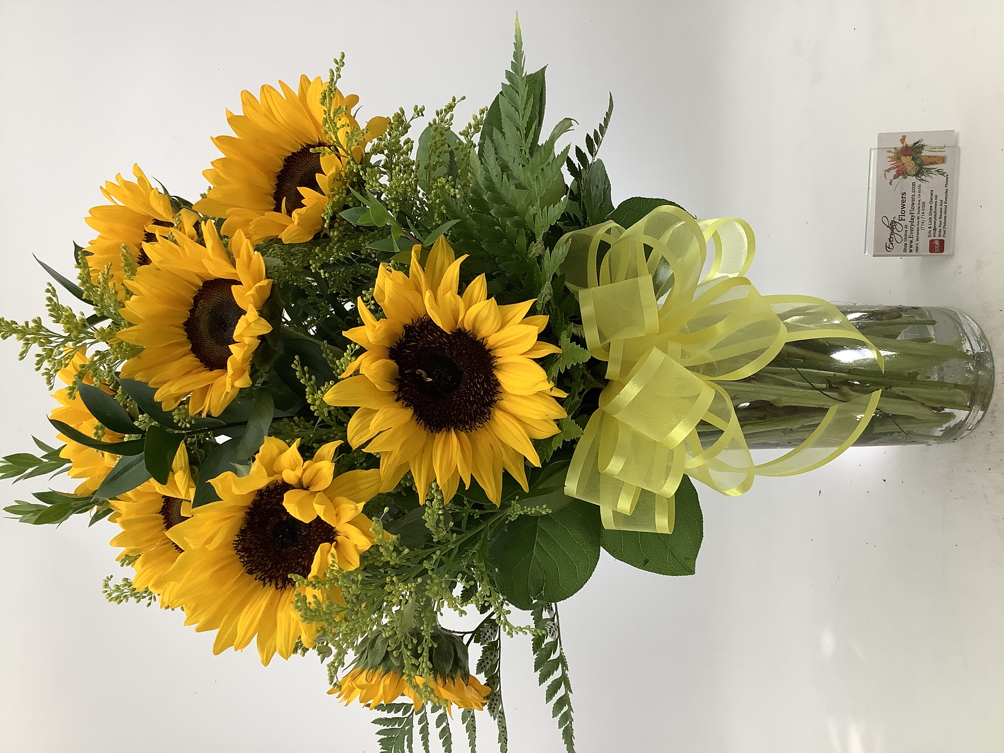 Sunflower bouquet locally designed and delivered by Everyday Flowers