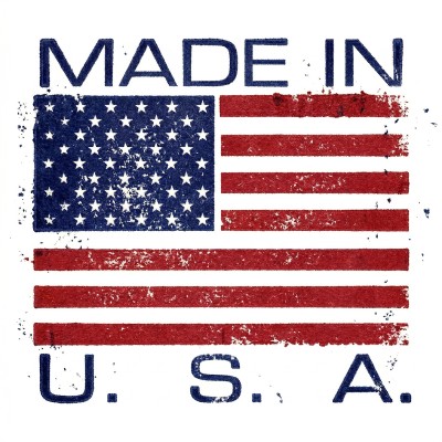 Vintage-style 'Made in U.S.A.' stamp for McLane commercial walk-behind edger heritage