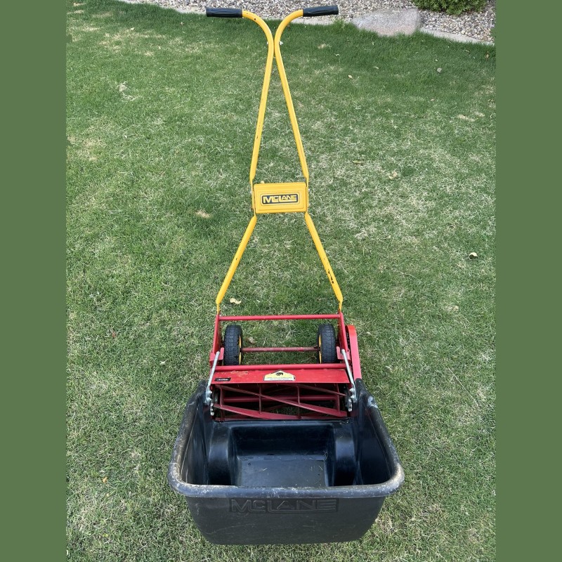 Manual for vintage McLane 17 In Classic Front Throw Manual Push Reel Mower with 5-blade, 7-blade, and 10-blade reel options.