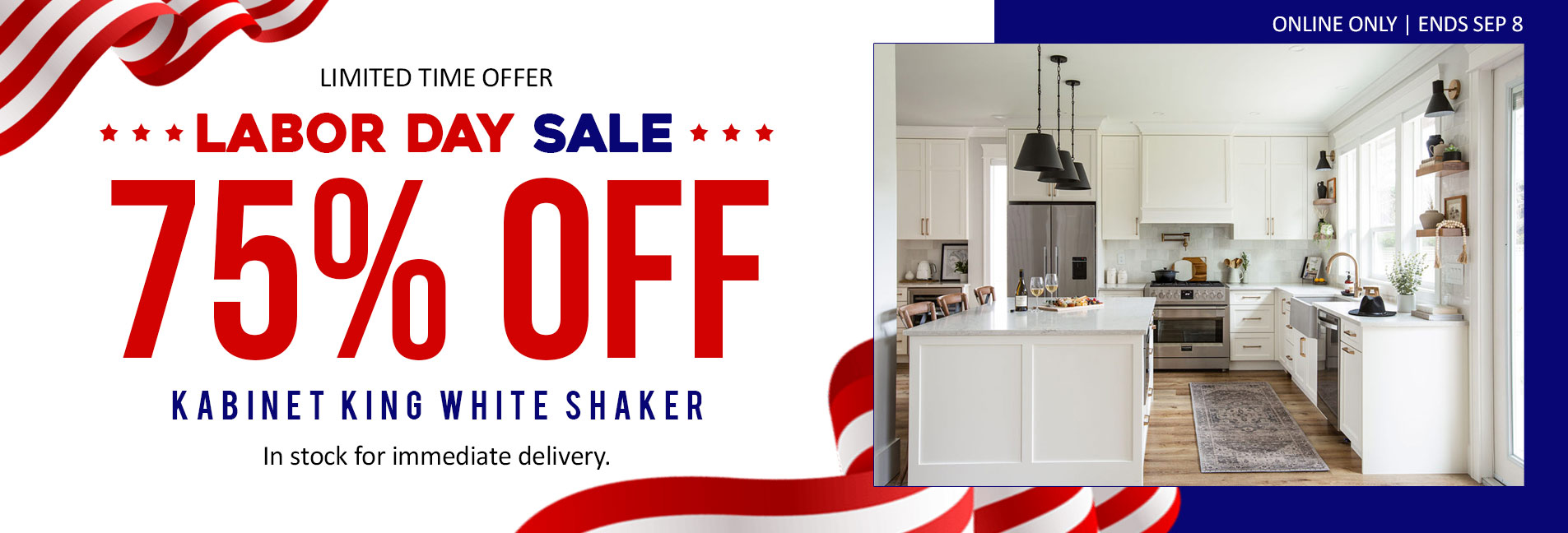 Kabinet King White Shaker Cabinets