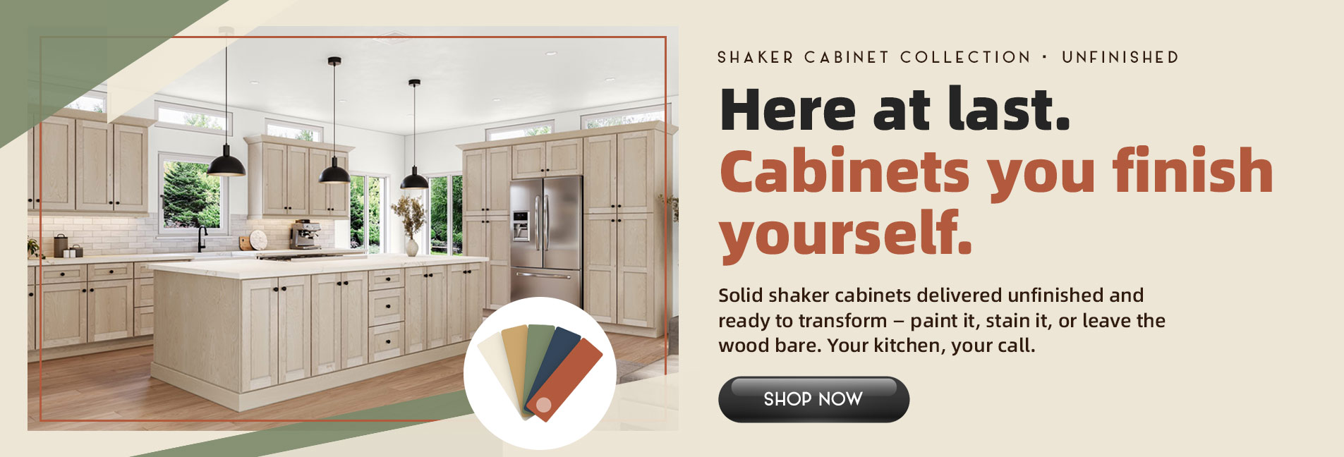 Shaker Unfinished Cabinets
