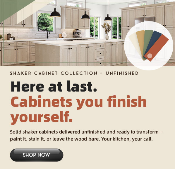 Shaker Unfinished Cabinets
