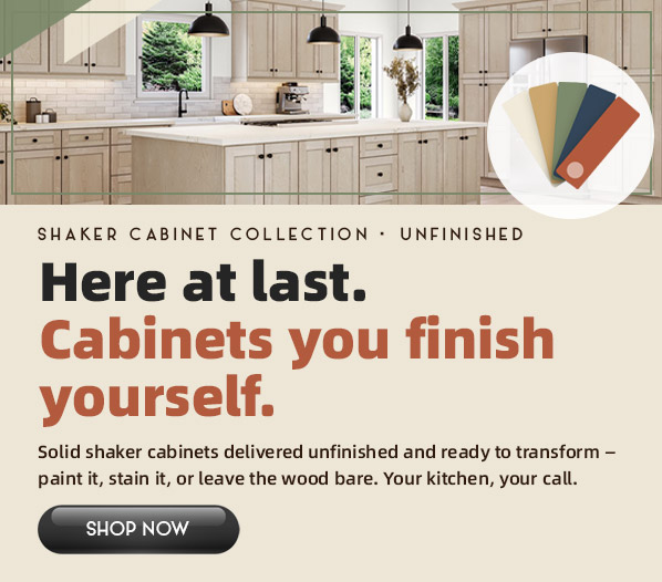 Shaker Unfinished Cabinets