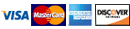 We accept Visa, MasterCard, American Express, Discover, & More.