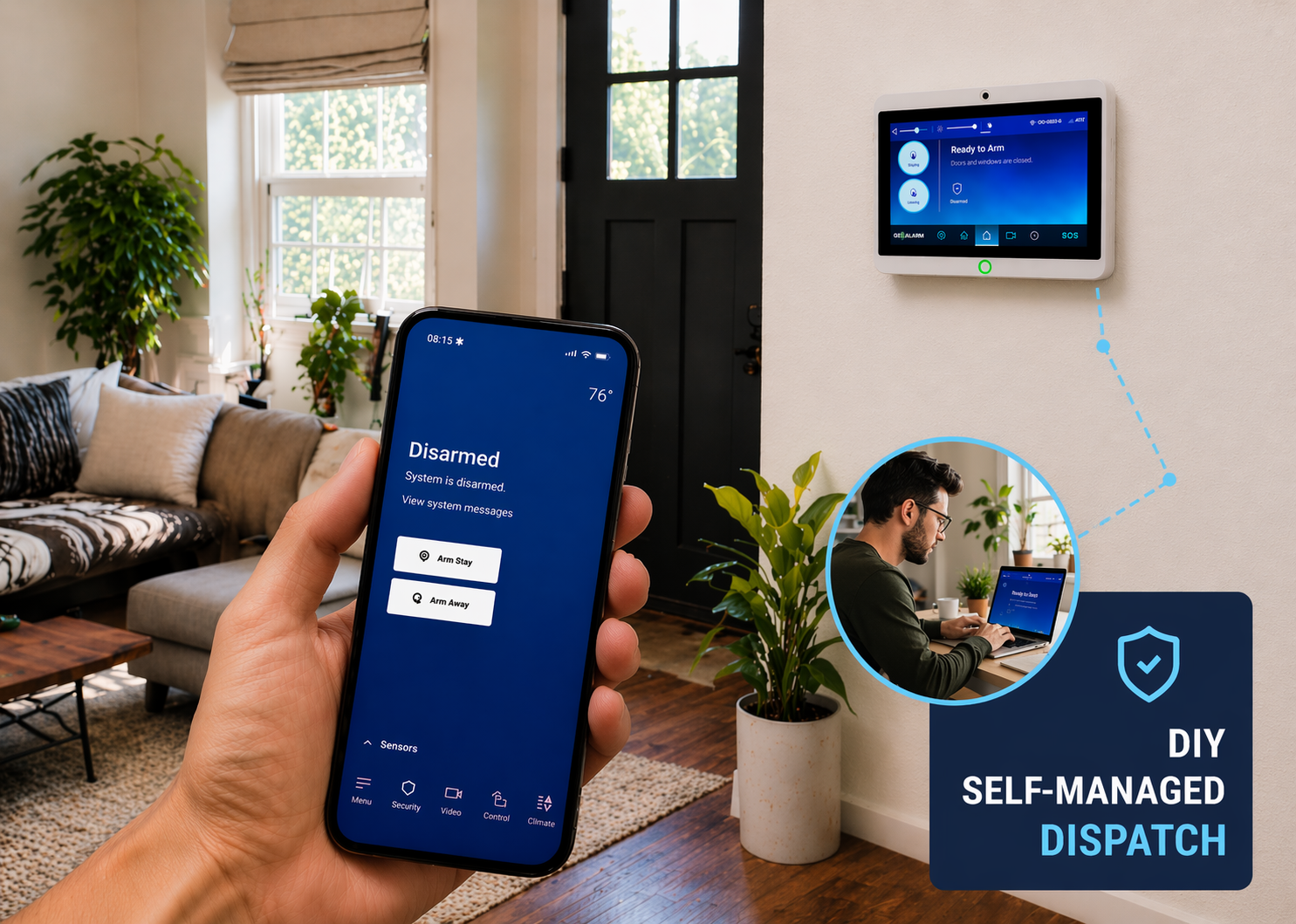DIY Burglary Intrusion Home Alarm Monitoring Services Image