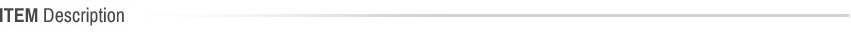 Item Description
