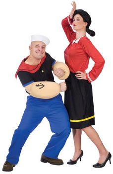 popeye and olive oyl couple costume