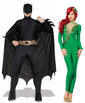 batman and poison ivy couple costumes