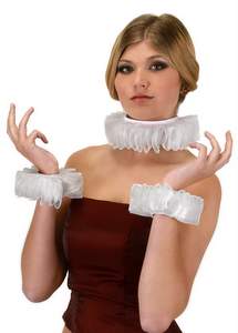 white clown collar and cuffs