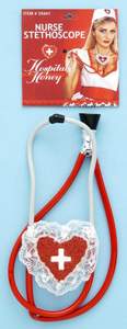 red cross heart toy stethoscope