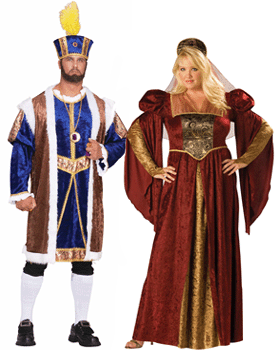 henry viii and anne boleyn plus size couple costumes