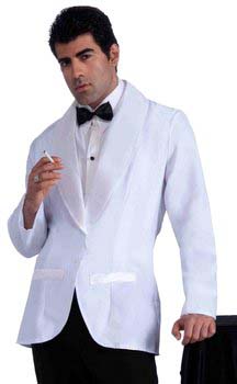 mens 40s movie star white tuxedo jacket