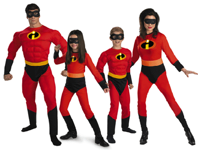 Incredibles family costumes