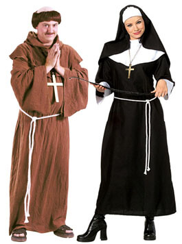monk and nun couple costumes