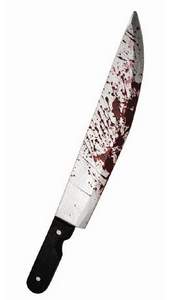 plastic bloody cleaver