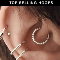 2 Pieces 20g Stainless Seamless Hinged Nose Hoop R... – Grandado