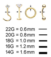 BlackAmazement 316L, orecchini per labret monroe tragus helix, in