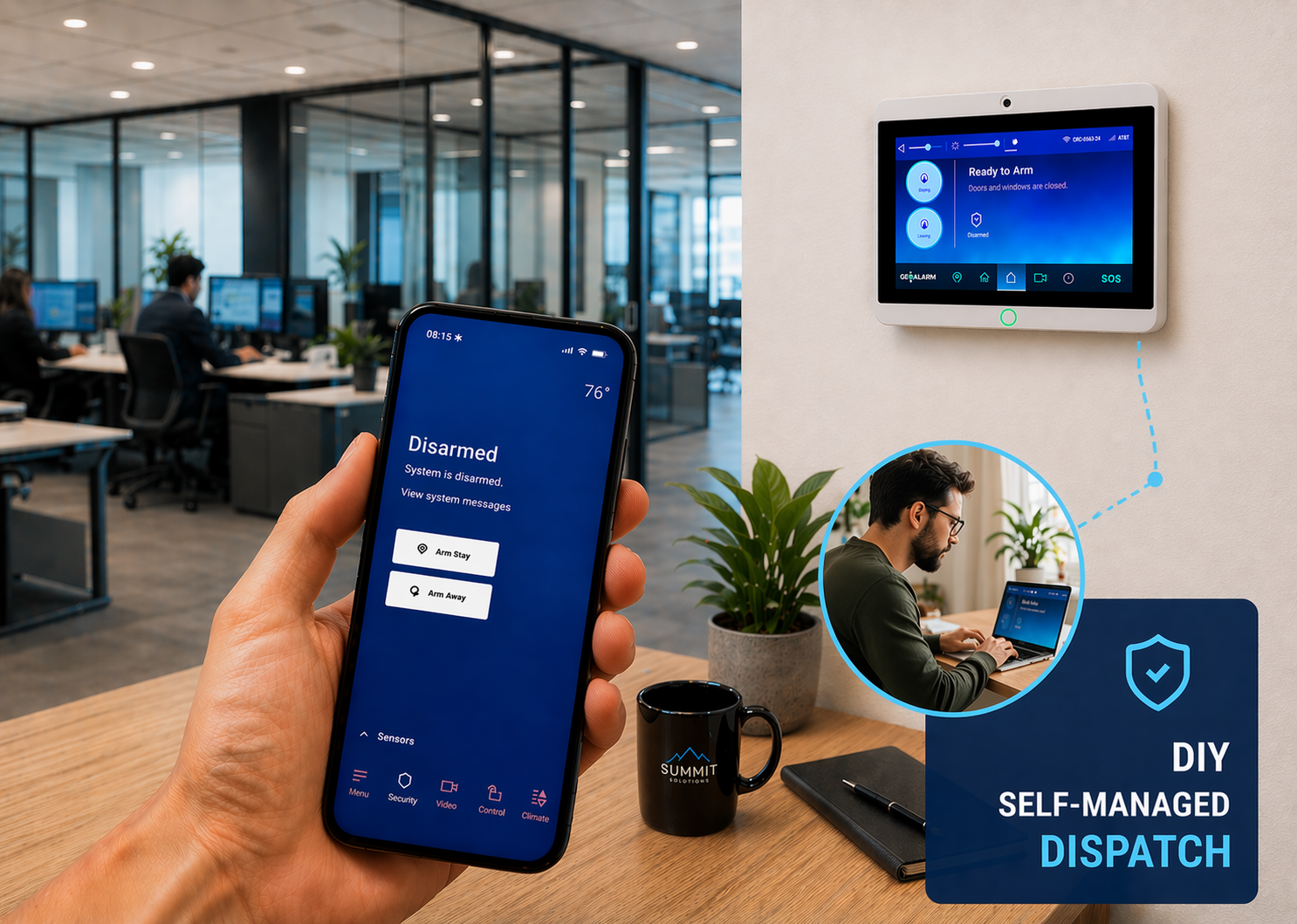 DIY Burglary Intrusion Business Alarm Monitoring Services Image