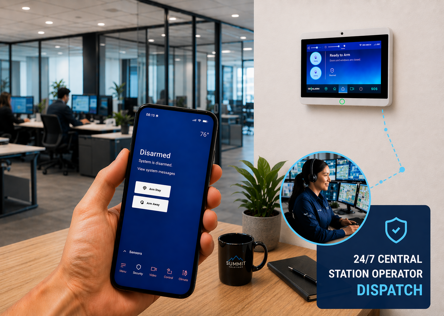 PRO 24/7 Burglary Intrusion Business Alarm Monitoring Services Image