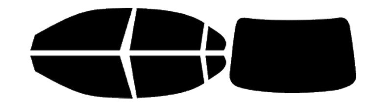 Precut window tint pattern pieces included in a complete tint kit