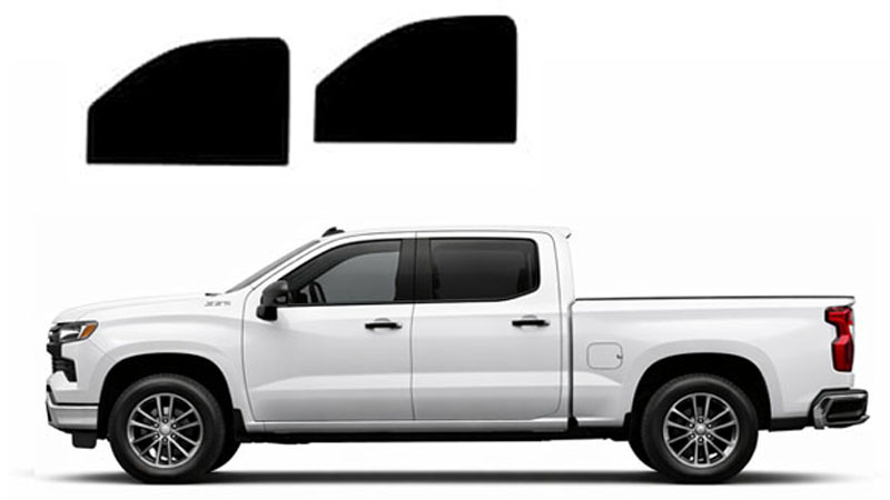 Front side window tint kit