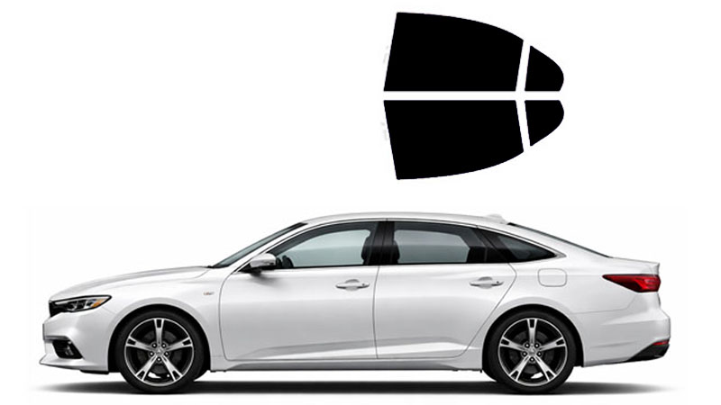 Rear side windows tint kit