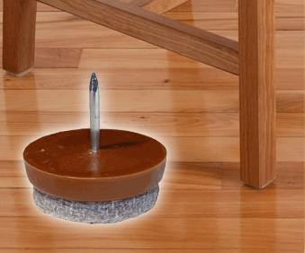 nail on glides for wood furniture legs