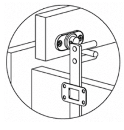 LW0101 Front Gang Drawer & Cabinet Door Lock Housing
