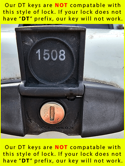 Example of non-compatible Leer DT Lock