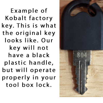 Kobalt Tool Box Key