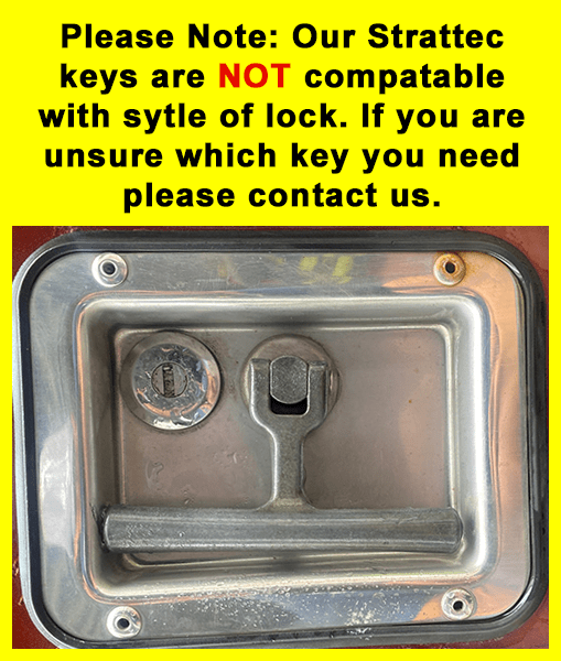 Example of non-compatible Strattec Lock