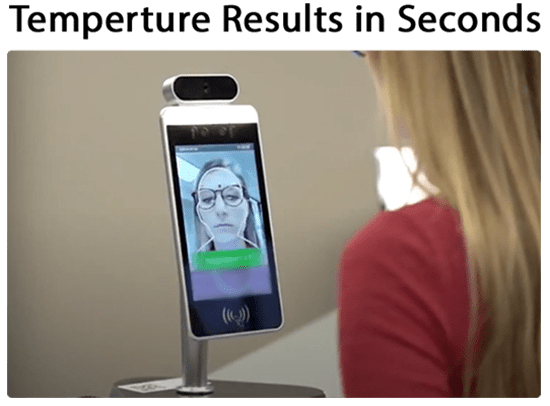 Contactless Temperature Scanning Kiosk with Facial Recognition