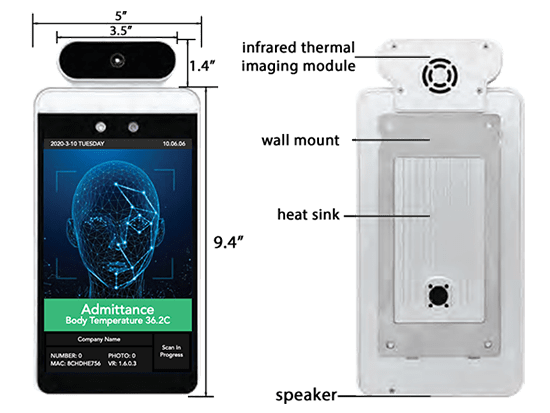 Contactless Temperature Scanning Kiosk with Facial Recognition