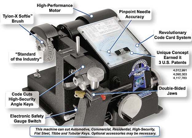 HPC Original Blitz Key Machine Technical Specifications