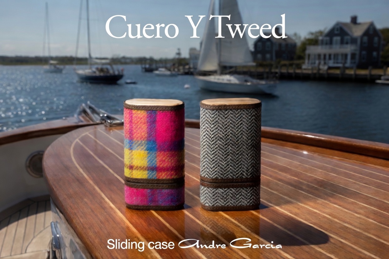Harris Tweed cigar cases