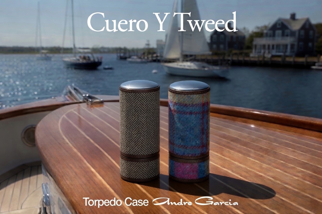 Harris Tweed cigar cases