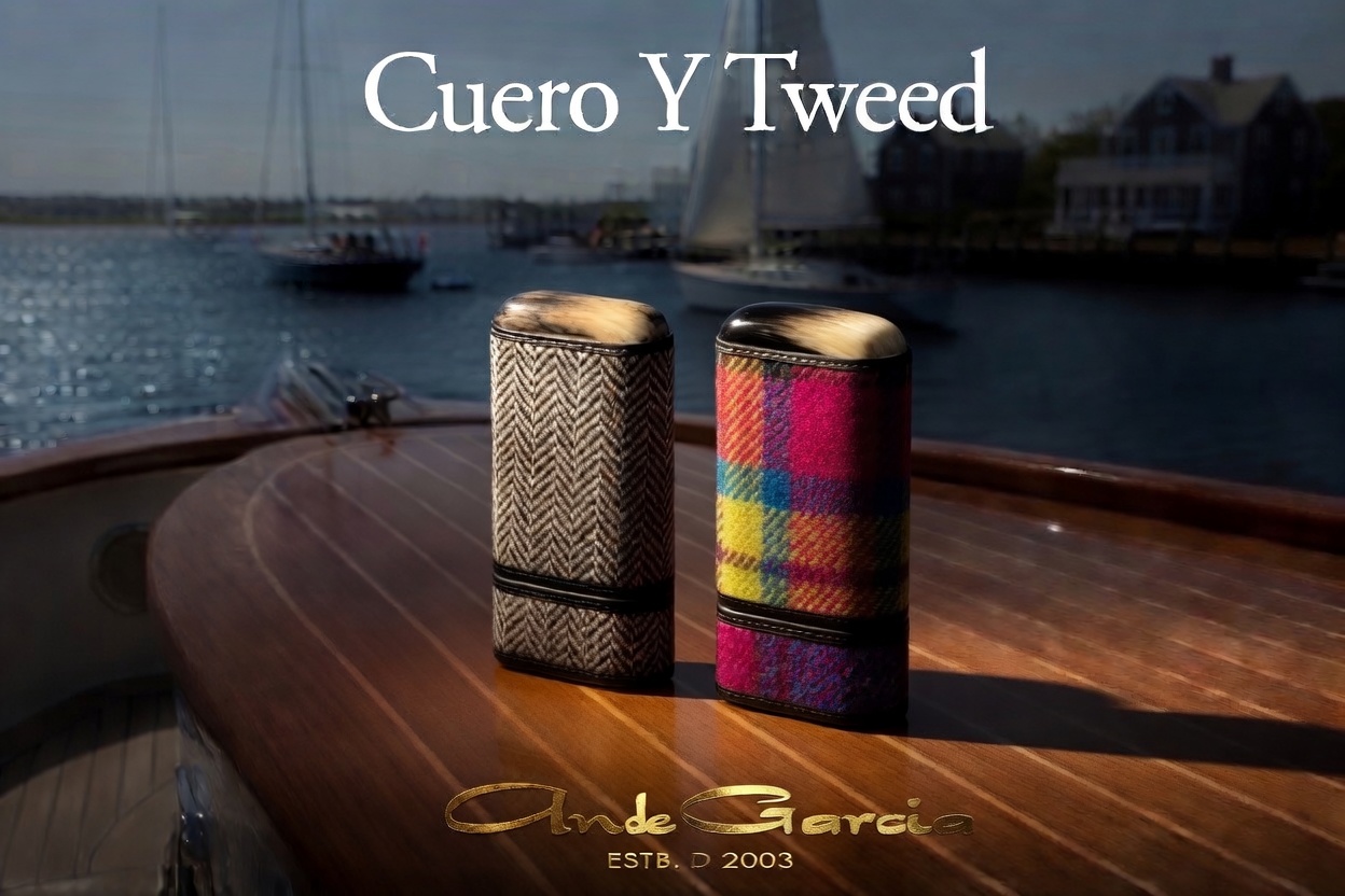 Harris Tweed cigar cases