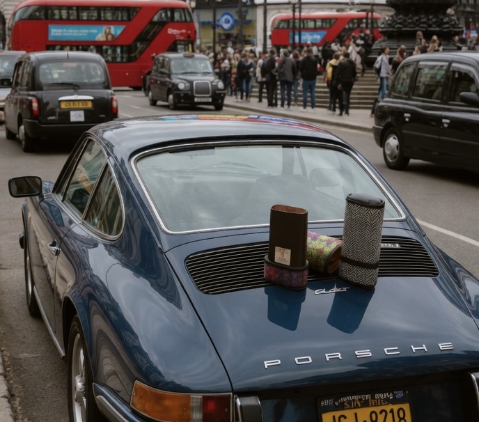 Harris Tweed cigar cases