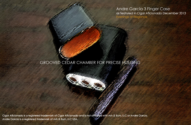 Andre Garcia grooved cigar cases