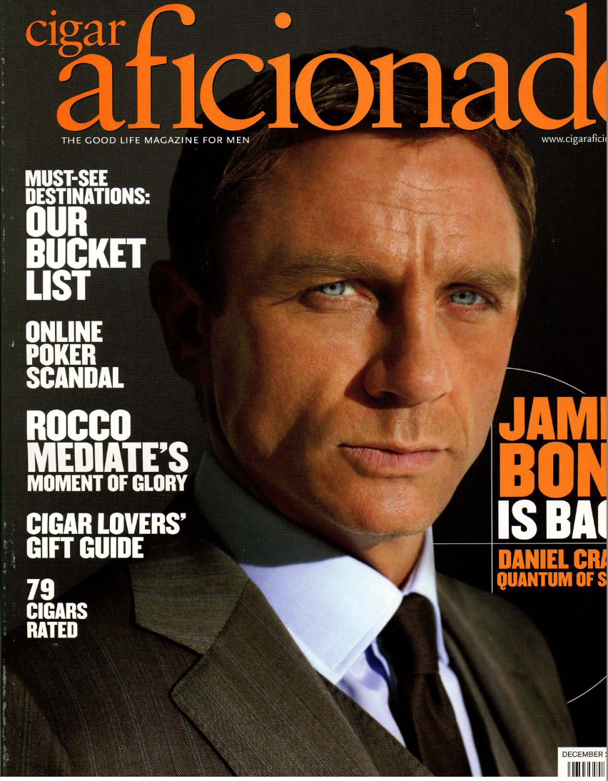 Featured Article in Cigar Aficionado, December 2008