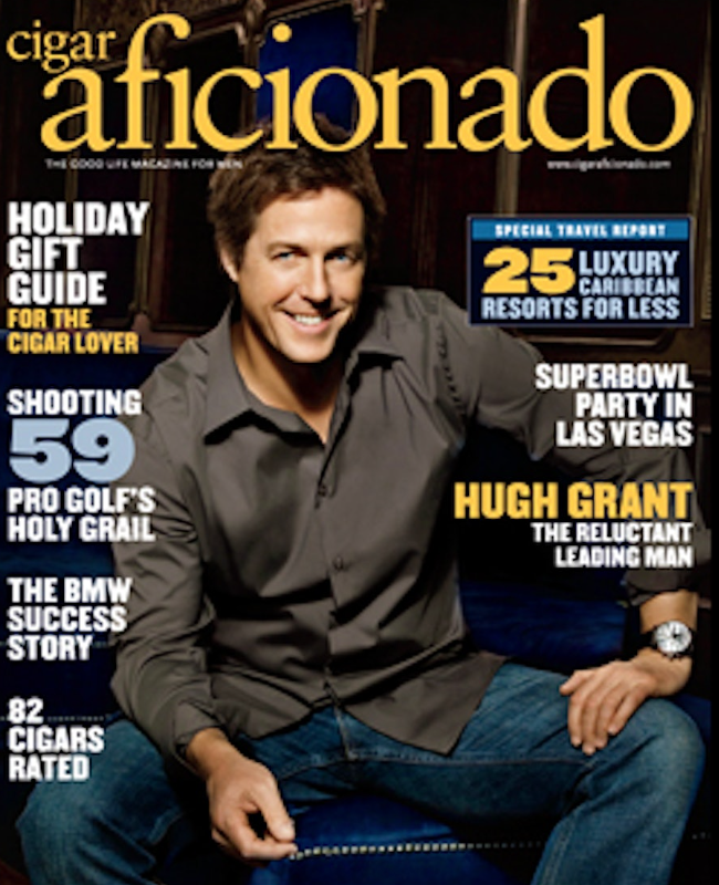 Andre Garcia Harris Tweed Featured Press Article, Cigar Aficionado 2010