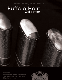 Andre Garcia Buffalo Horn cigar cases