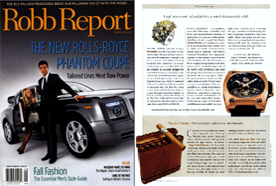 Featured in Robb Report, November 2008