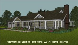 MS-2283-AC Midsize Downsizing House 
Plan
