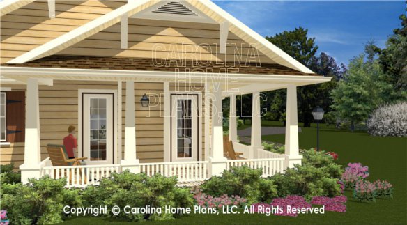 BS-1084-1660 3D Wrap-around Porch