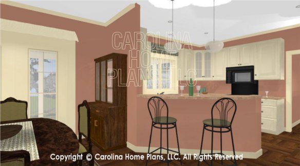 BS-1266-1574 3D Dining Room and Kitchen Bar