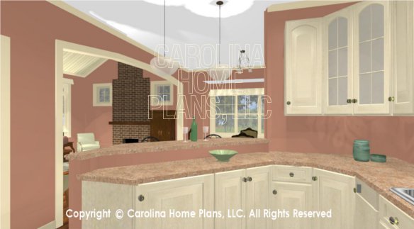 BS-1266-1574 3D Kitchen to Living and Dining Room