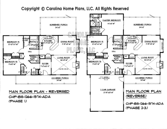 BS-1266-1574 Reverse Main Floor Plan